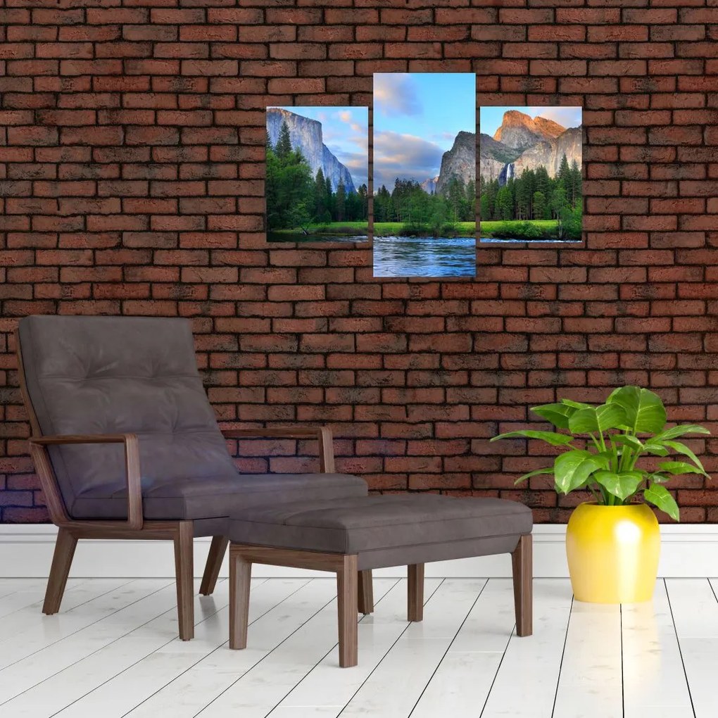 Tablou cu peisaj montan sălbatic (90x60 cm)