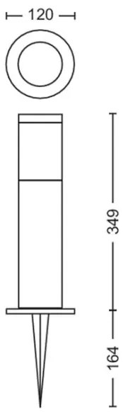 Philips LED lampă exterior UTRECHT GARDENLINK 6W 12V 4000K IP44