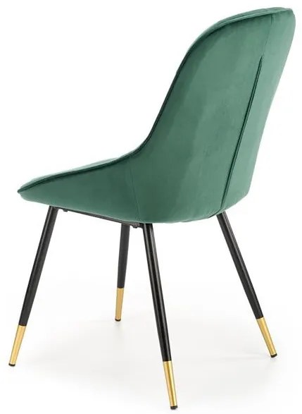 Scaun K437 Velvet Verde – l49 x A55 x h88 cm