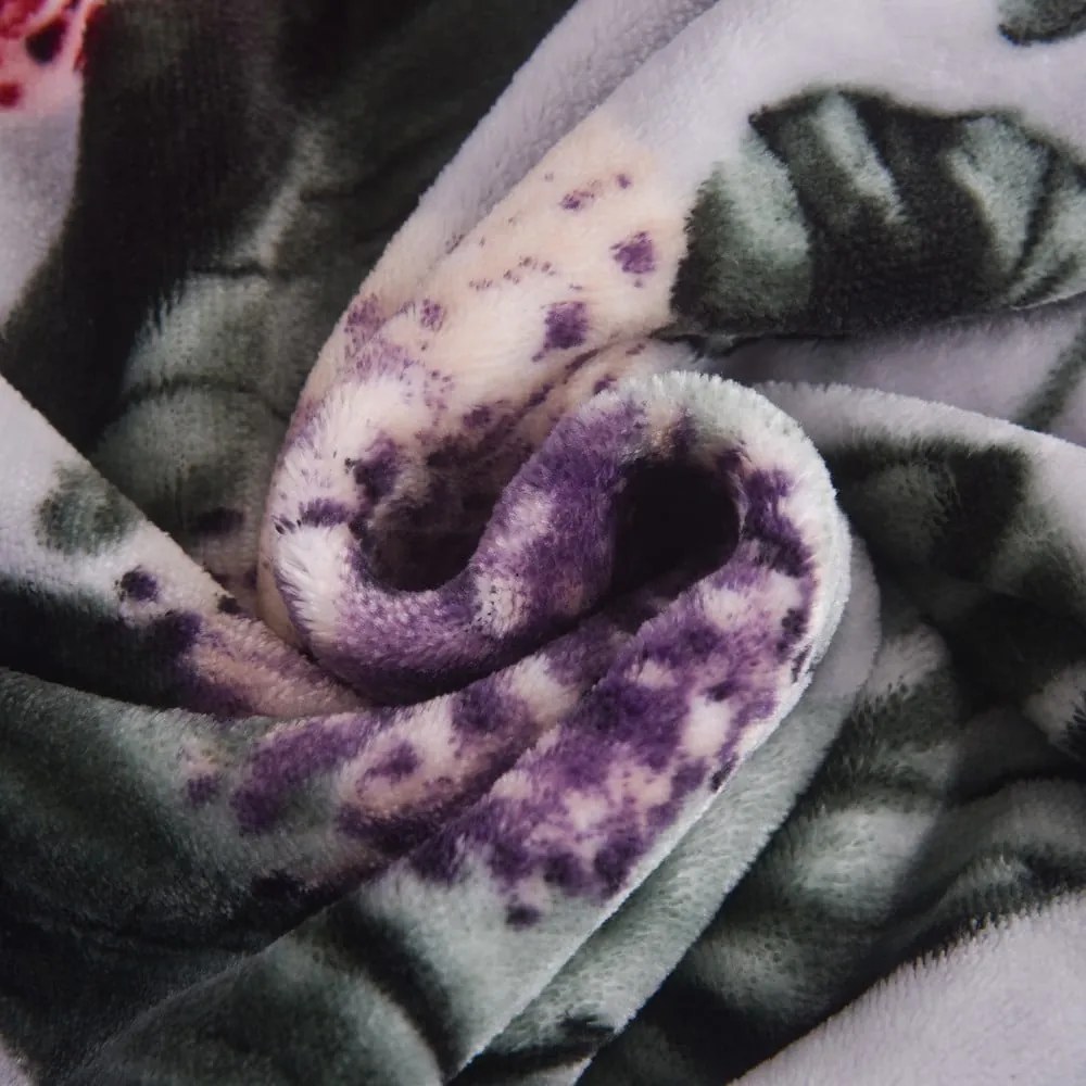 Lenjerie de pat gri deschis din micropluș/cocolino pentru pat de o persoană 140x200 cm Margot – My House