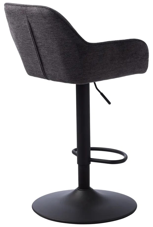 Scaun de bar gri închis cu înălțime ajustabilă Nolan – Unique Furniture