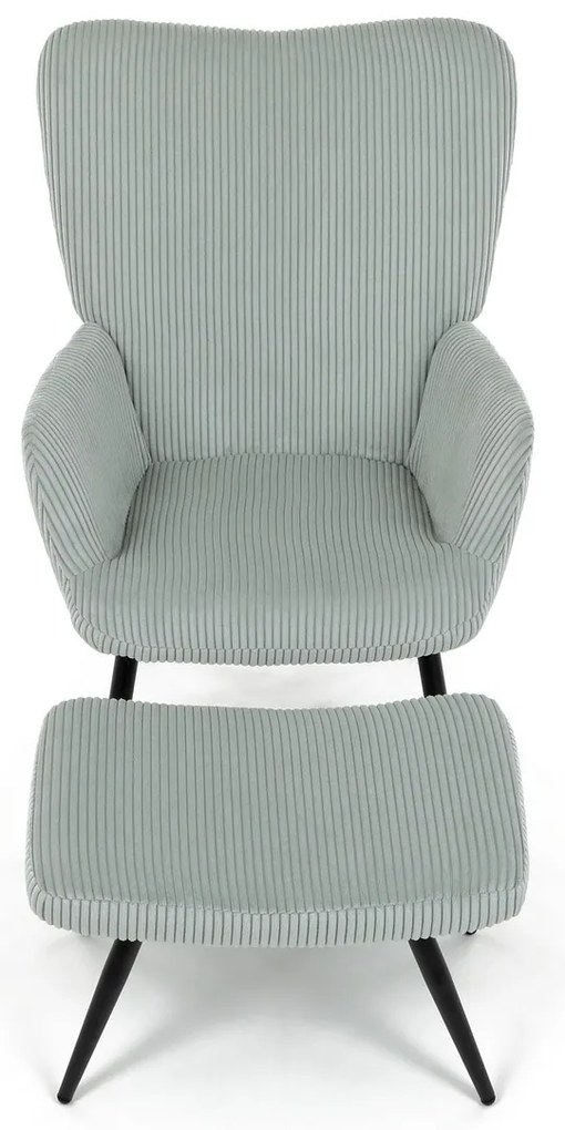 Fotoliu pentru relaxare cu suport pentru picioare L7285 BLUE6, albastru