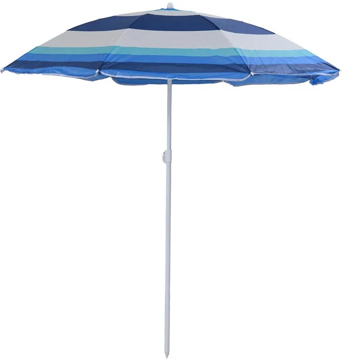 Umbrela de soare BLUE STRIPES 180 cm, albastru