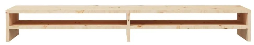 Stand pentru monitor, 100x24x13 cm, lemn masiv de pin 1, Maro