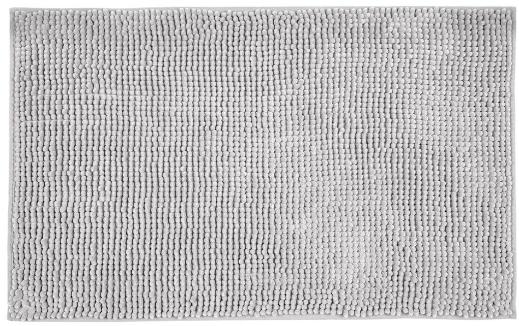 Covoras baie poliester Chenille, Gri deschis, 50x80 cm, ALLSTAR