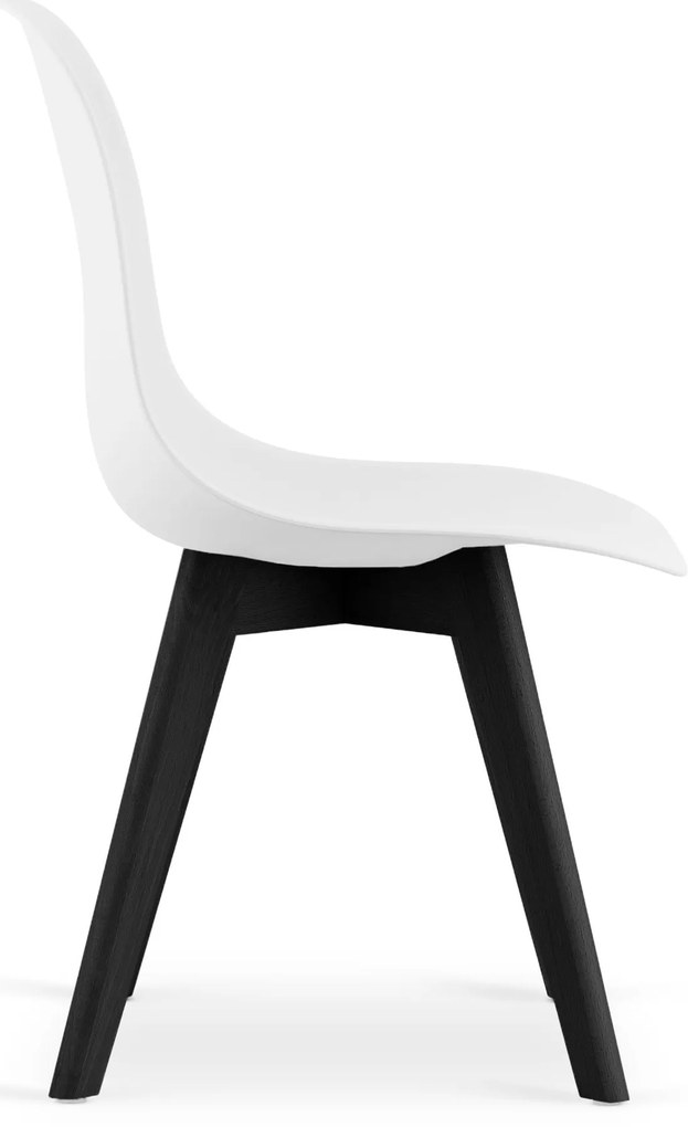 Scaun KITO alb cu picioare negre