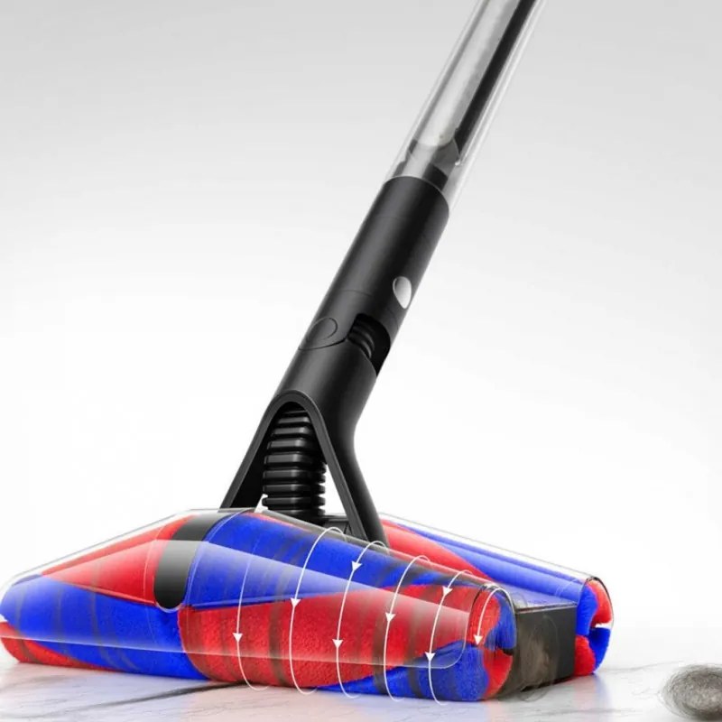 Aspirator vertical Dyson PencilVac Fluffycones 492689-01, 55 AW, 30 min, 80 ml, 140000 Hyperdymium™, design ultra-subțire, iluminare LED, negru
