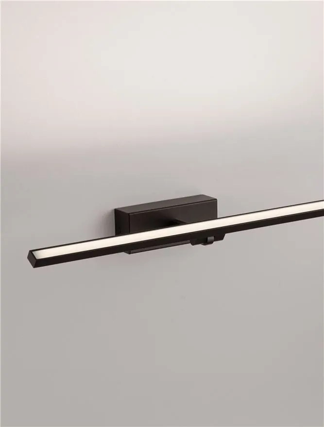 Aplica de perete LED baie IP44 MAREL neagra