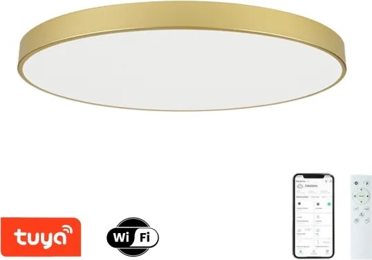 Brilagi - Corp de iluminat LED dimabil POOL SMART, 180W/230V, 120 cm, auriu, Wi‑Fi Tuya + telecomandă
