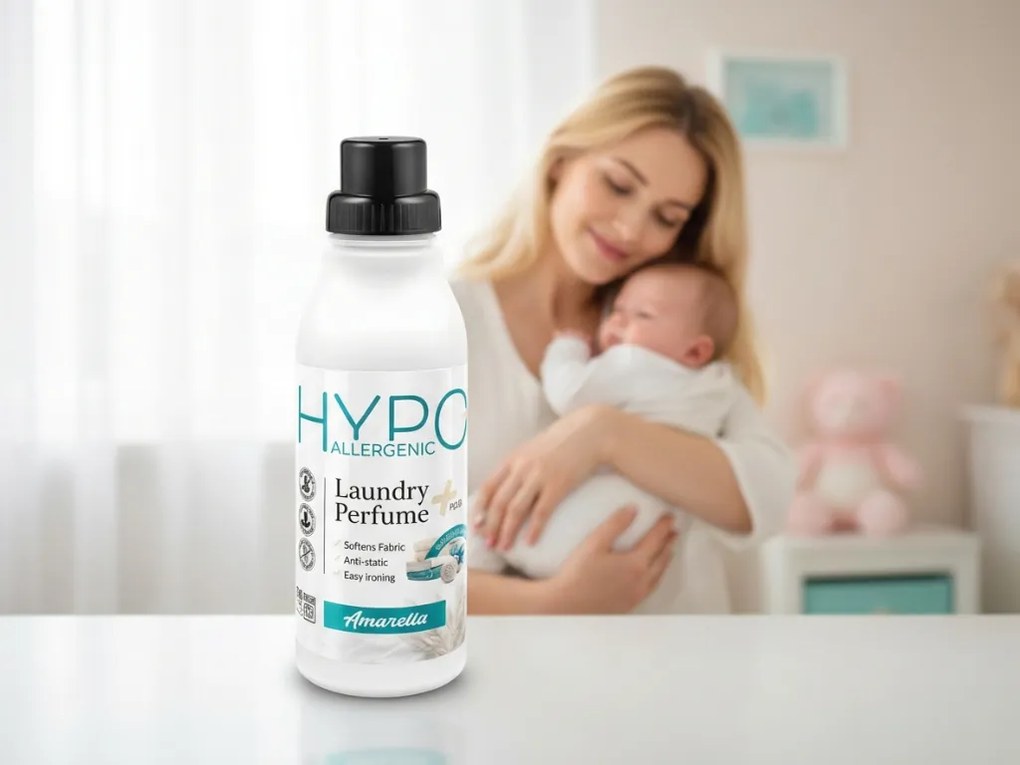 Parfum pentru rufe AMARELLA SMOOTH COTTON 500 ml, hipoalergenic