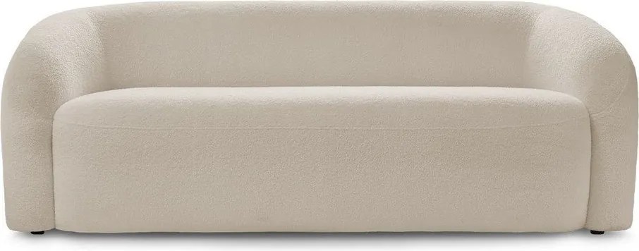 Canapea bej cu tapițerie din țesătură bouclé 193 cm Elina – Bobochic Paris