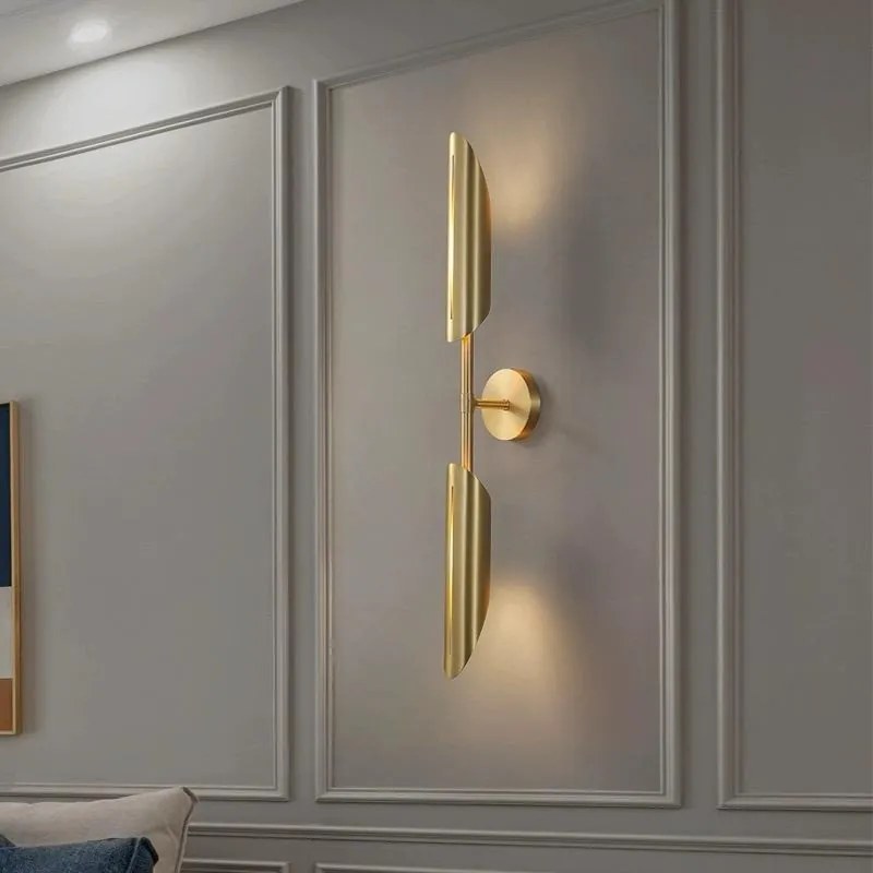 Aplica Led, Metal Si Abajur Sticla, 2 X G9, Gold