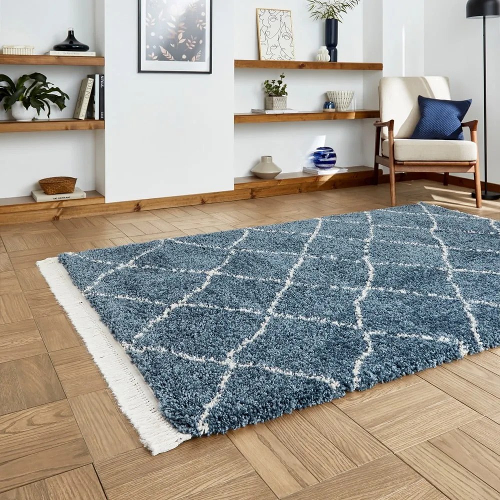 Covor albastru 120x170 cm Boho – Think Rugs