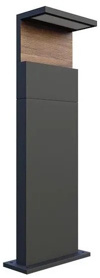 Lampă LED de exterior NATURA LED/12W/230V 4000K 60 cm IP65 maro/antracit