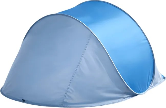 Cort de plaja cu auto-deschidere SUNSHADE 190x120 cm, albastru/alb