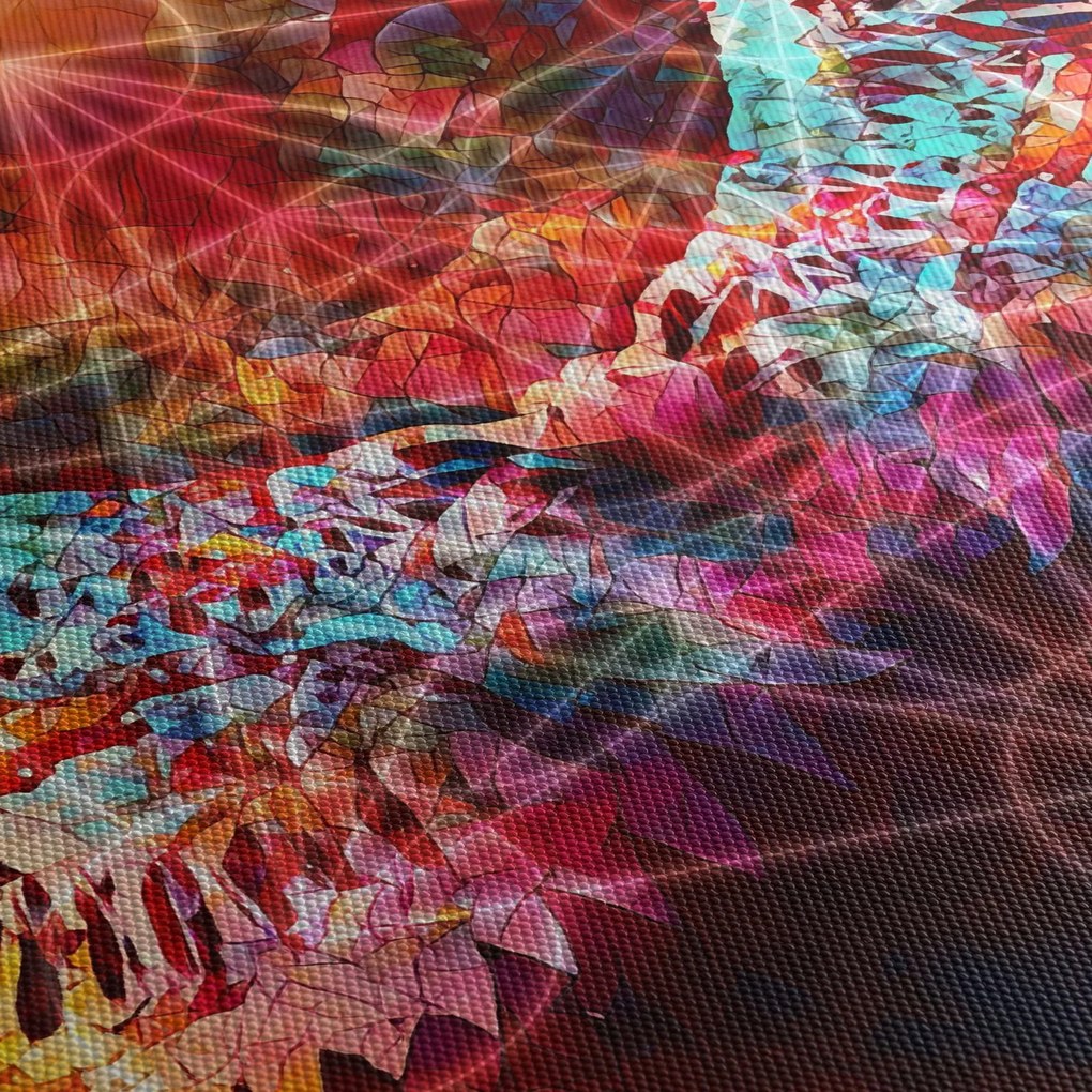 Tablou - Merkaba cu aripi, abstracție (90x60 cm)