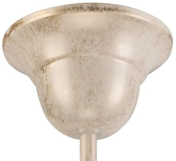 Candelabru cu lanț RETRO II, 5xE27/60W/230V, finisaj alb patinat