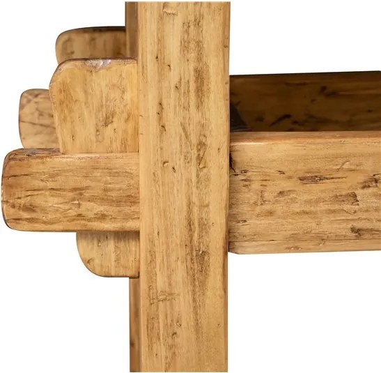 Banc de tamplar, L126 69 H90 cm, natur antic, lemn masiv