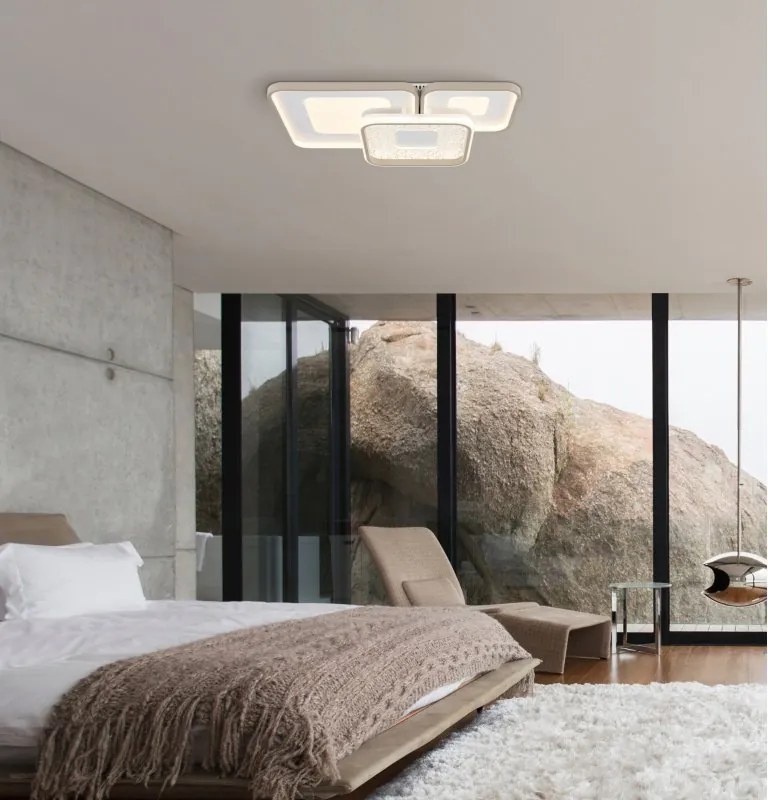 Plafoniera LED CCT cu telecomanda MOSAIKO