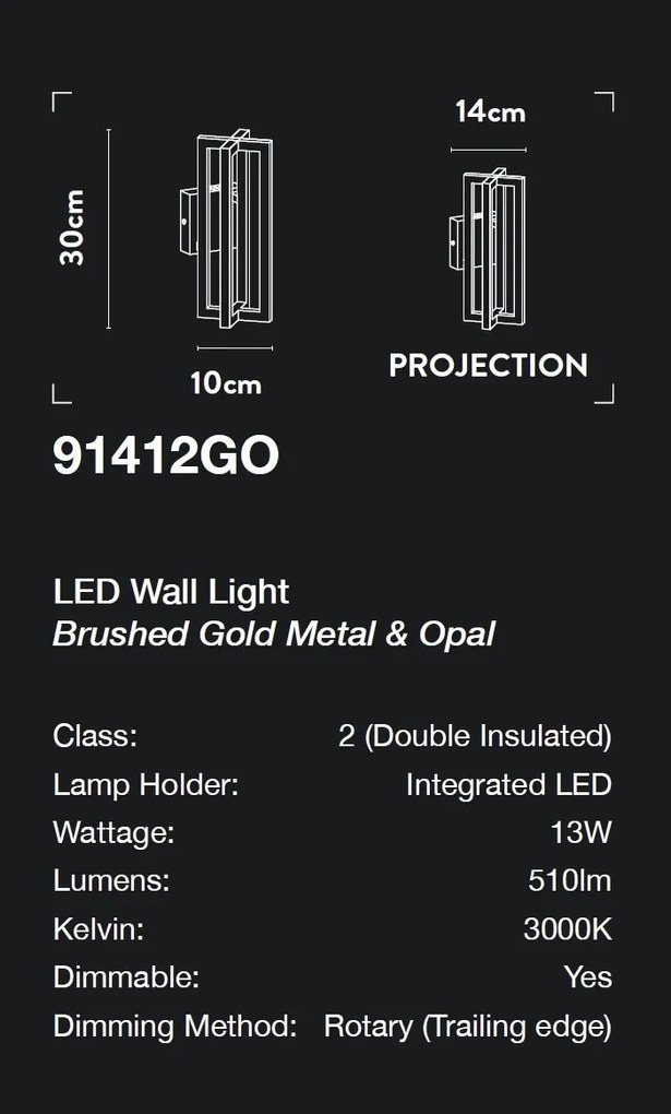 Aplica de perete LED design modern Belle