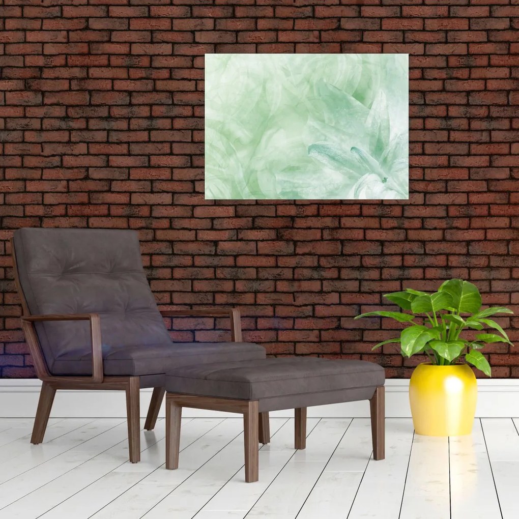 Tablou - Floare verde (70x50 cm)