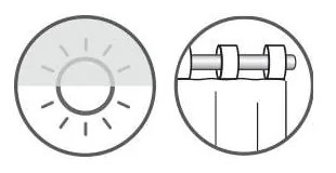 Perdea albă-roz 135x45 cm Rose – Sehlbach