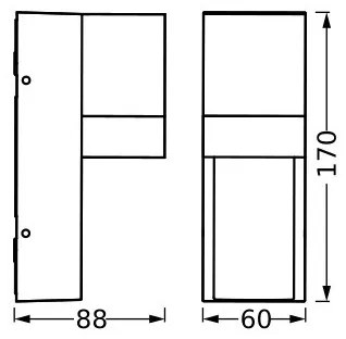 Aplică de exterior Ledvance ISIDOR 1xGU10/35W/230V IP65