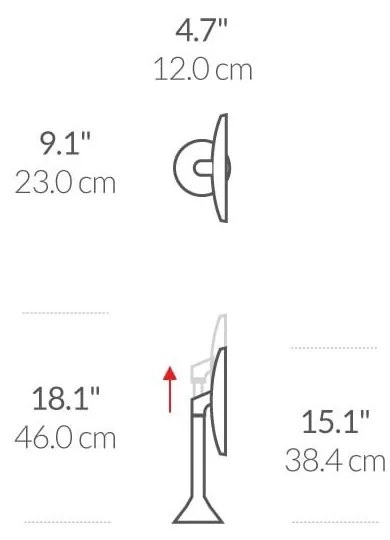 Oglindă cosmetică (5x) cu led/de mărire ø 20 cm Sensor – simplehuman