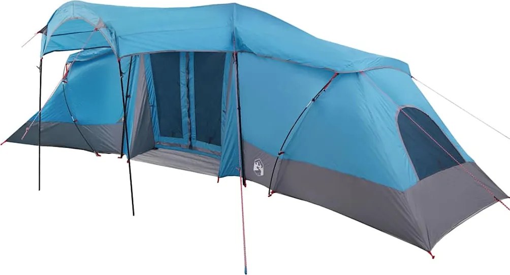 vidaXL Cort de Familie cu acoperiș Albastru și Gri 721 x 335 x 212 cm