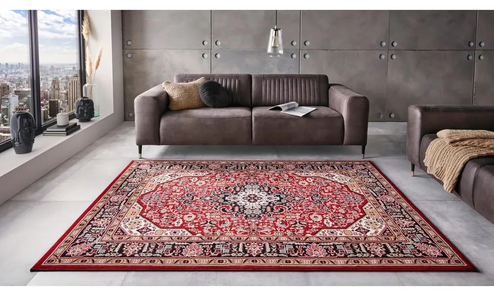 Covor Nouristan Skazar Isfahan, 80 x 150 cm, roșu