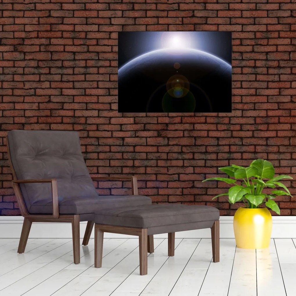 Tablou pe sticlă - Corp cosmic (70x50 cm)