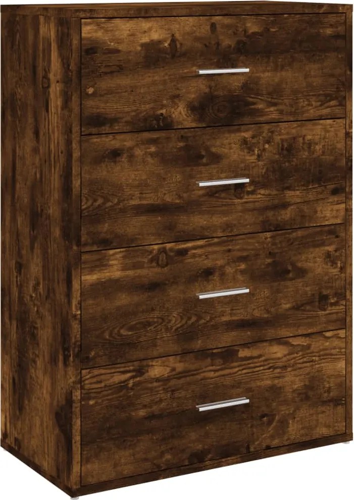 vidaXL Servantă, stejar fumuriu, 60x31x84 cm, lemn compozit