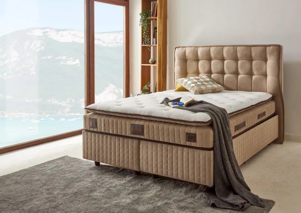 Saltea cu Arcuri Majesty, 140x200 cm, Topper Inclus