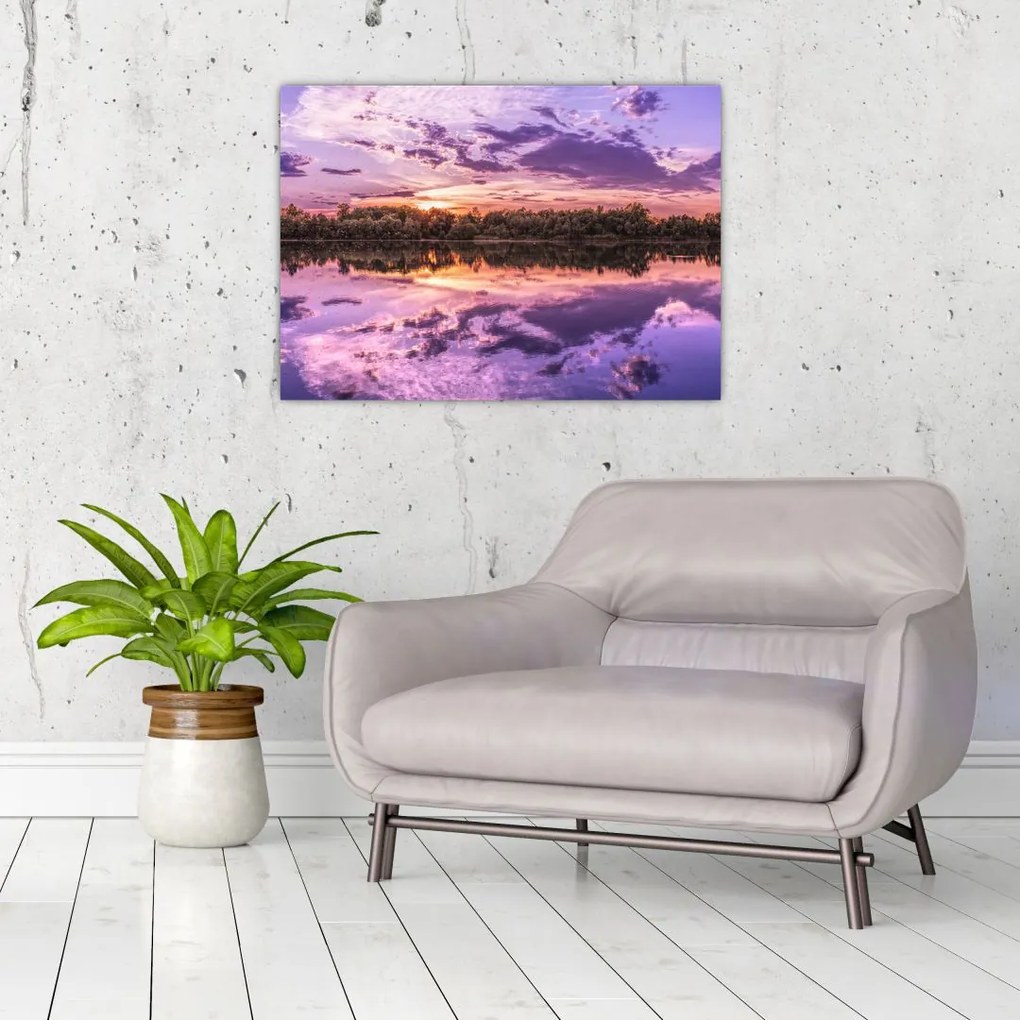 Tablou cu cerul violet (70x50 cm)