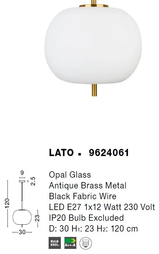 Lustra, Pendul modern Lato 30cm