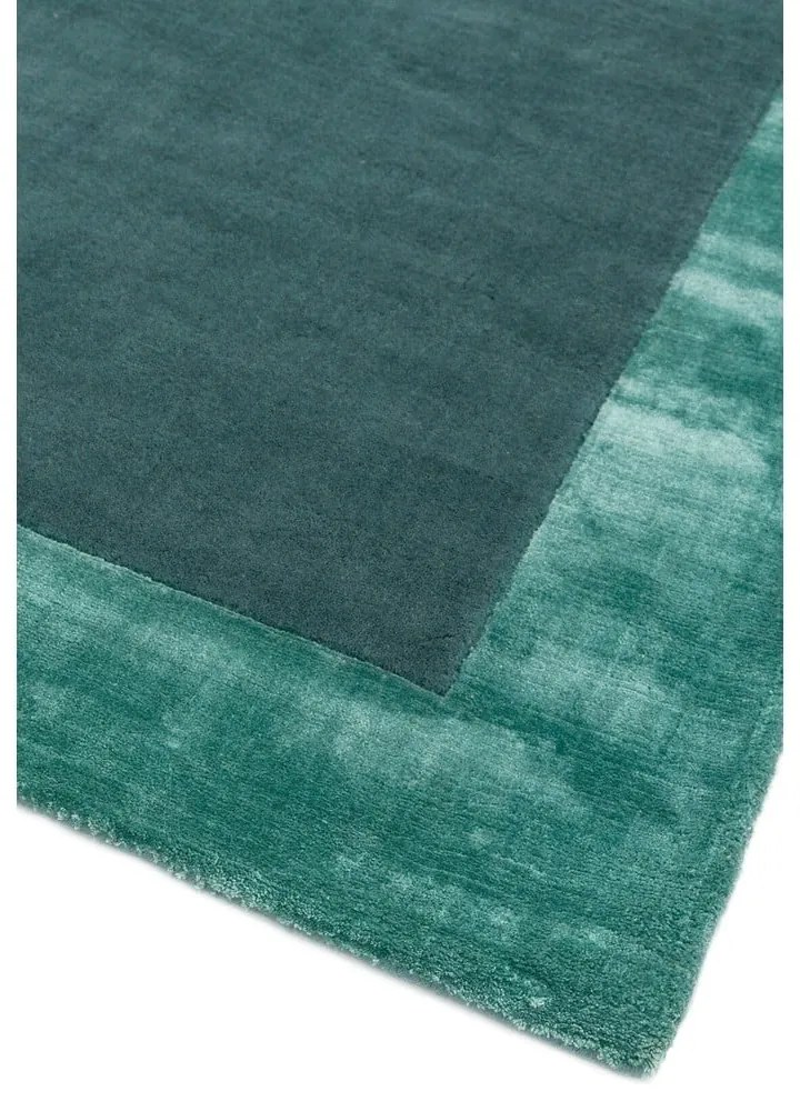 Covor în culoarea petrolului handmade din amestesc de lână 80x150 cm Ascot – Asiatic Carpets