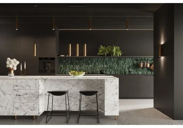 Lustră pe cablu Sollux SL.1201 LAGOS 3xGU10/10W/230V auriu