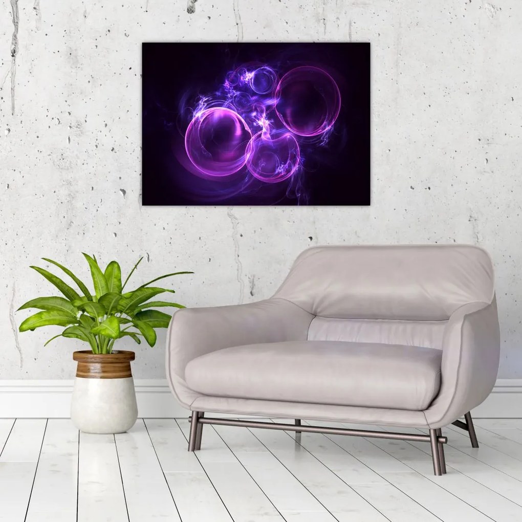 Tablou abstract cu bulbuci (70x50 cm)