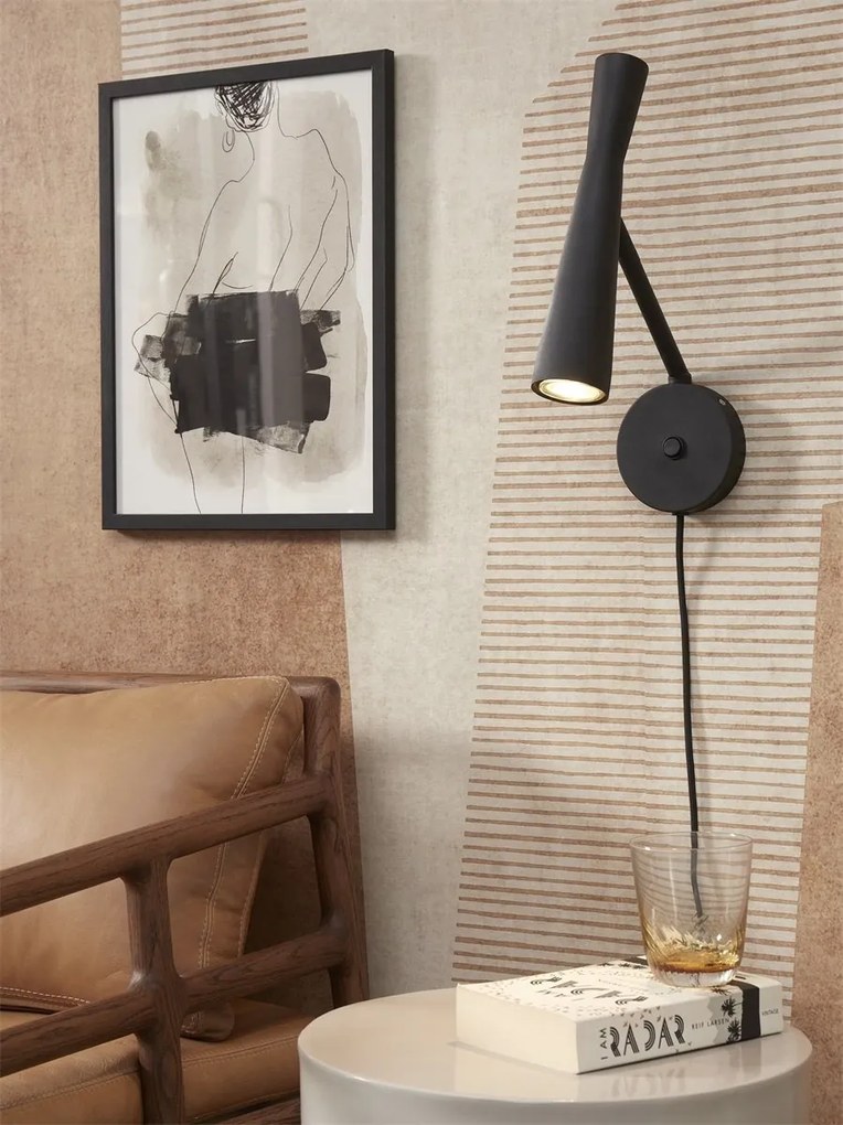 Aplica de perete design modern Bordeaux negru
