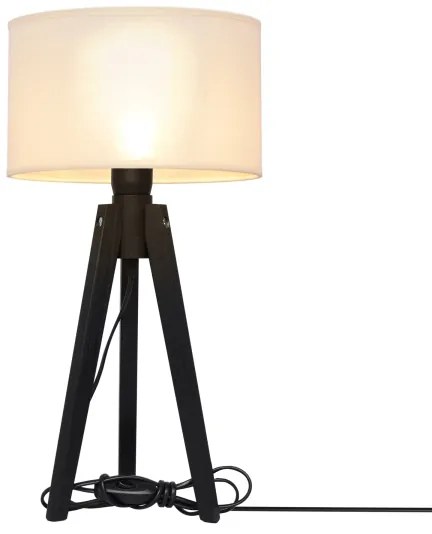 Lampă de masă ALBA 1xE27/15W/230V crem/pin
