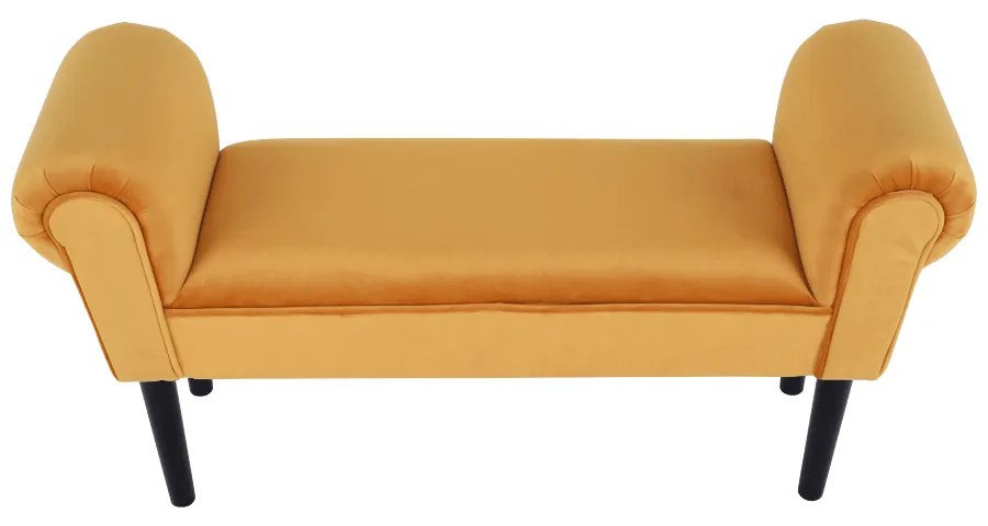 Bancă, catifea Velvet, maro-miere/negru, BURDA