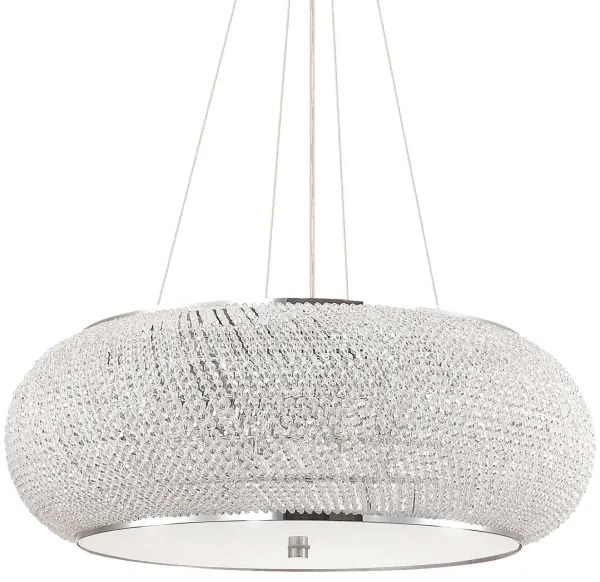 Lustră de cristal pe cablu Ideal Lux PASHA 14×E14/40W/230V