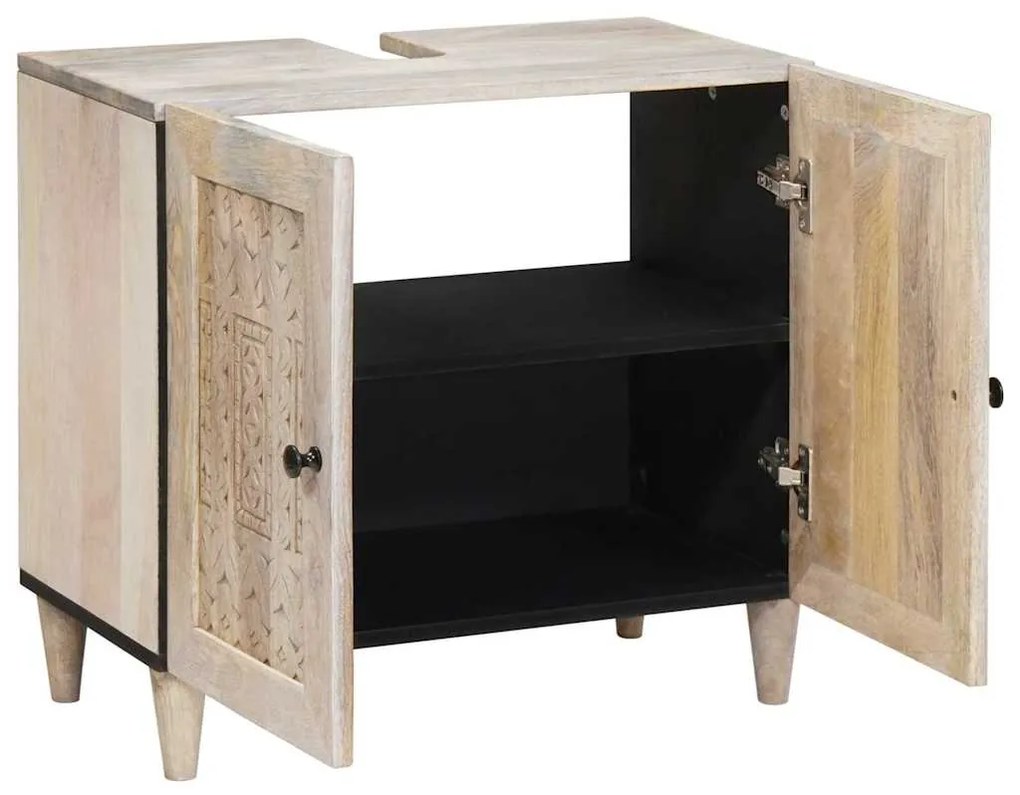 vidaXL Dulap de Baie Pe perete cu depozitare Alb 62 x 33 x 58 cm