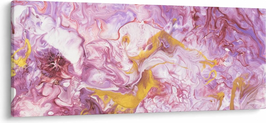 Tablou - Abstract roz (120x50 cm)