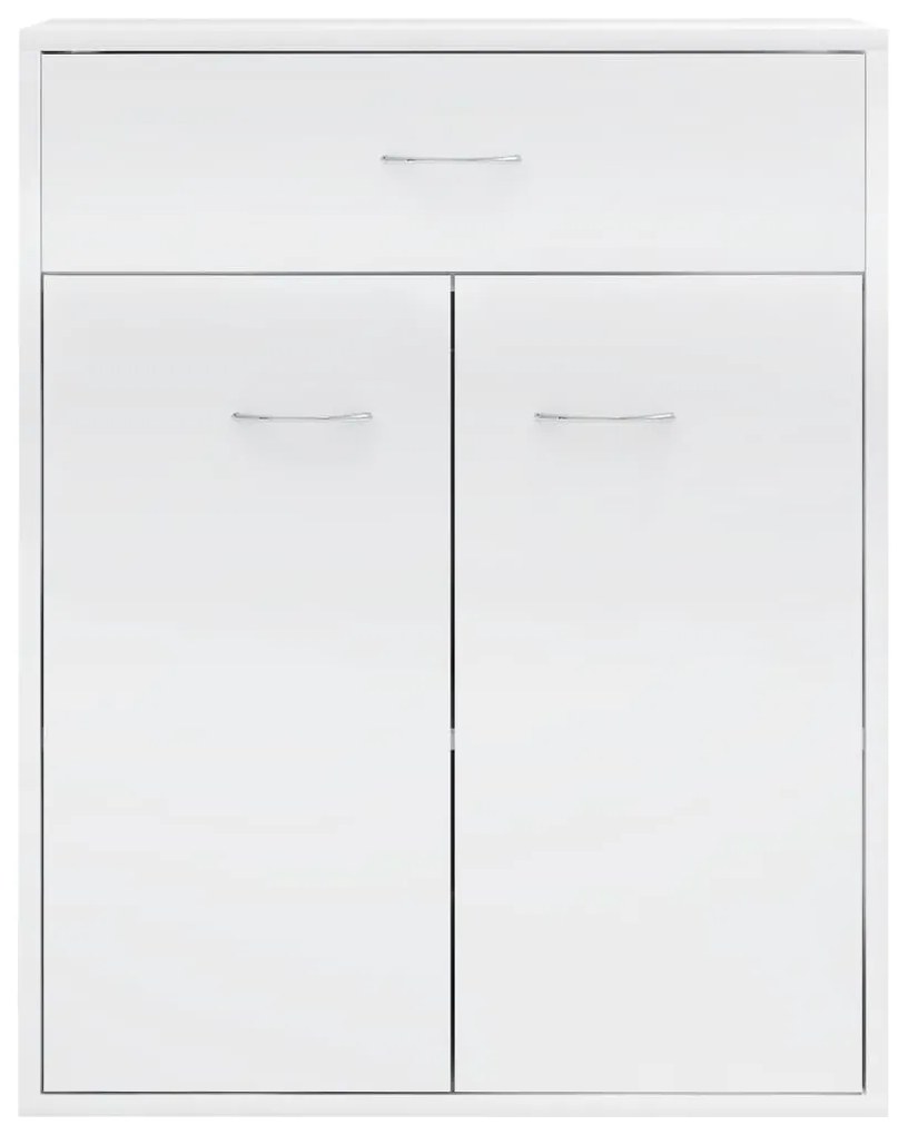 Servanta, alb extralucios, 60x30x75 cm, PAL 1, Alb foarte lucios