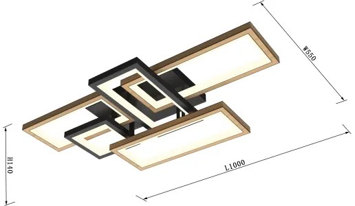 Wofi 9022-506 - Plafonieră LED dimabilă MATERA LED/60W/230V