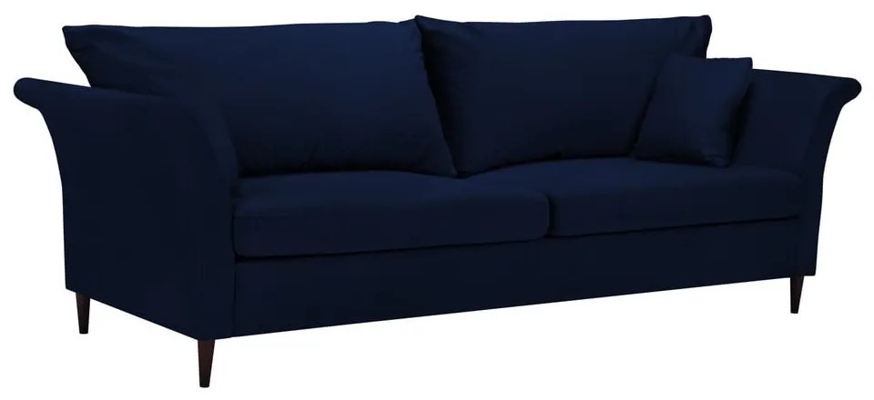 Canapea extensibilă cu spațiu pentru depozitare Mazzini Sofas Pivoine, albastru