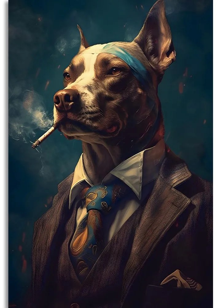 Tablou animal gangster câine