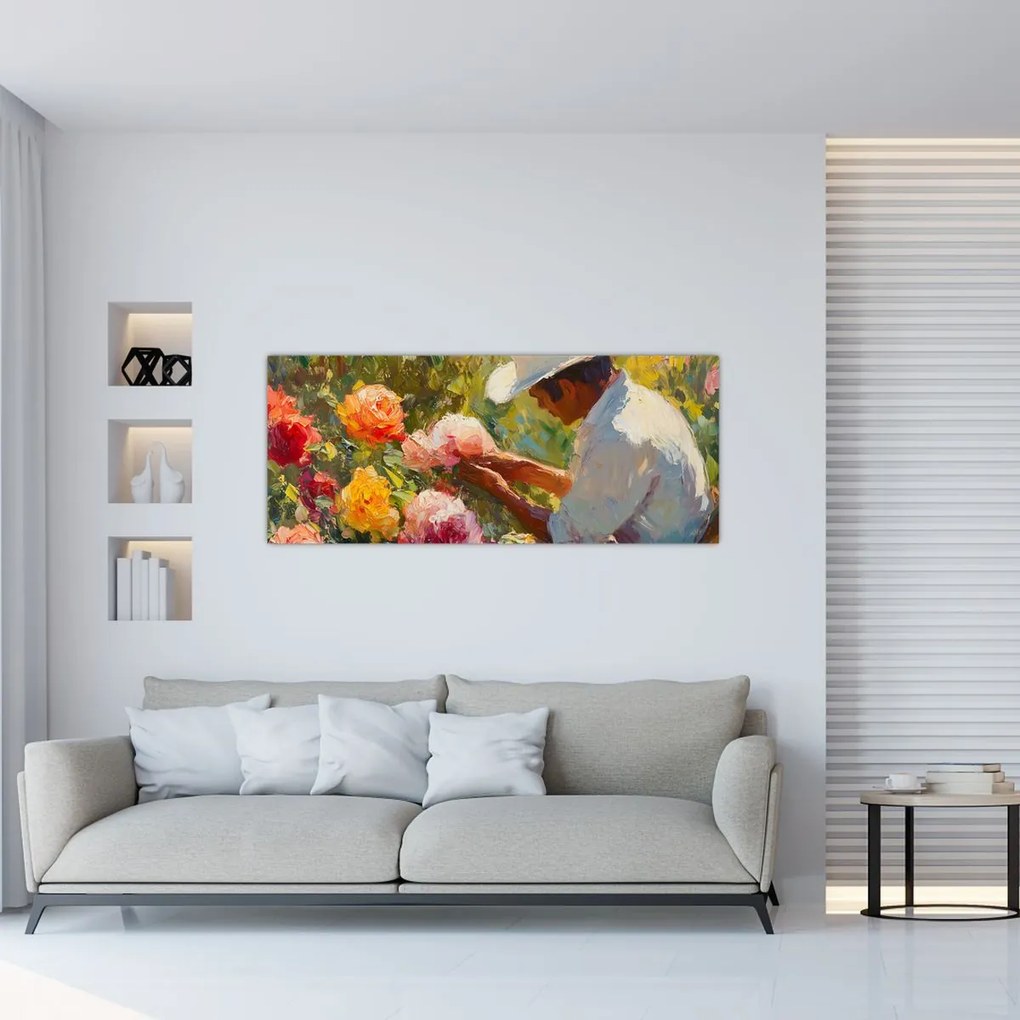 Tablou - Grădinar (120x50 cm)