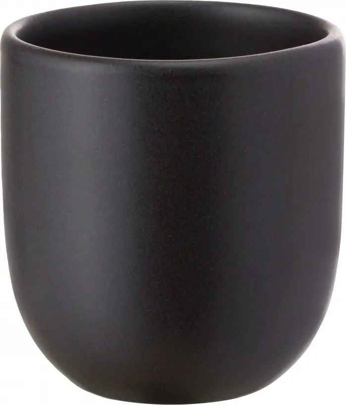 SET 2 PAHARE CAFEA VULCANO NEGRU CARBON MAT (1 PAHAR 250ML, 1 PAHAR 75ML)